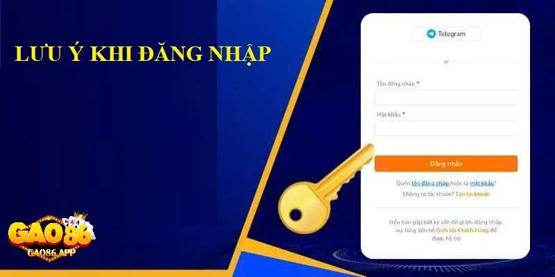 Những Lưu Ý Quan Trọng Khi Đăng Nhập Trên Gao86